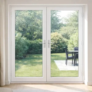 Aluminum Exterior Glass Entry Double Swing Door for Villa Apartment Hotel