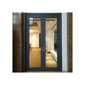 Aluminum Exterior Security Swing Door for Garage, House, Balcony, or Deck