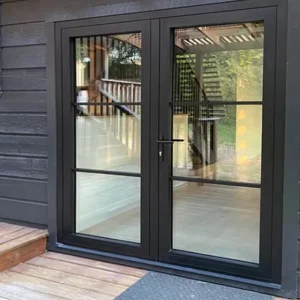Aluminum Folding Smart Patio Door with Double-Layer Tempered Glass