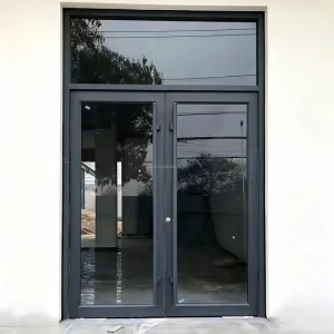 Aluminum Frame Double-Layer Glass Swing Door for Homes