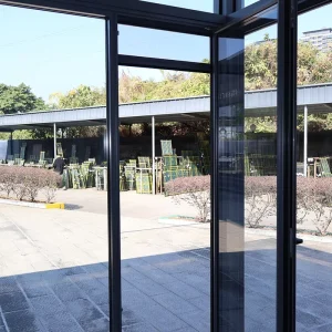 Aluminum-Frame Glass Swing Doors with Thermal Insulation for Exterior, Bedroom, and Kitchen Use in Hotels and Residential Villas