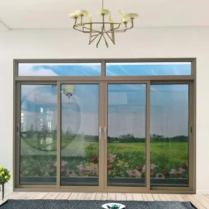 Aluminum-Frame Sliding Casement Door with Finished Glass for Villa