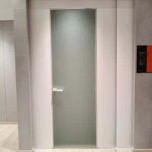 Aluminum Frame Tempered Glass Pivot Swing Entrance Door with Thermal Insulation and Security Features