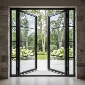 Aluminum French Doors for Patio, Balcony and Villa Residential and Commercial Use for North America