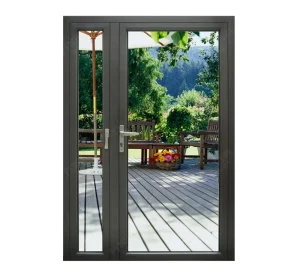 Aluminum French Patio Door Unequal Double Swing Door