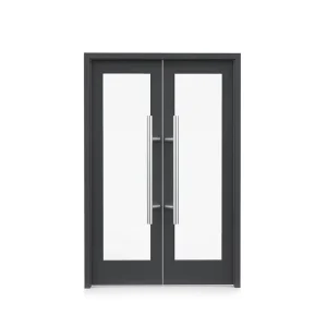 Aluminum Glass Double-Action Swing Door for Market Entrance OEM ODM