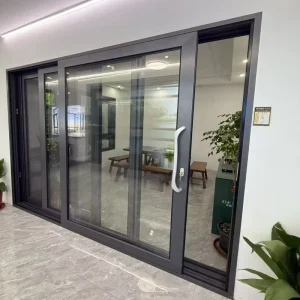Aluminum Glass Sliding Door, Manual Opening, Bulletproof, Interior, Bathroom, Kitchen and Bedroom