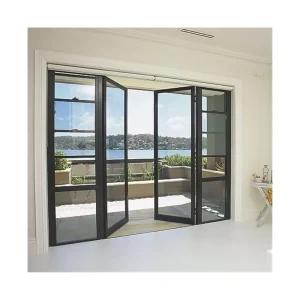 Aluminum Glass Swing Door for Garage and Indoor Use with Lock and Handle Accessories