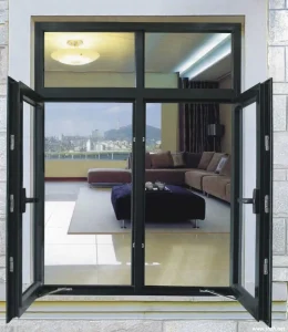 Aluminum Hotel Casement Window with Ultra-Slim Narrow Frame, Low-E Glass, and Thermal Break