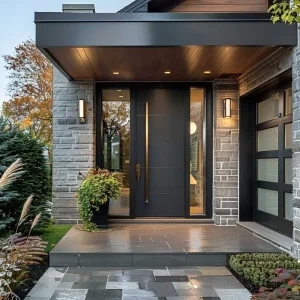 Aluminum House Entry Door Energy-Saving Structure for Villa Use