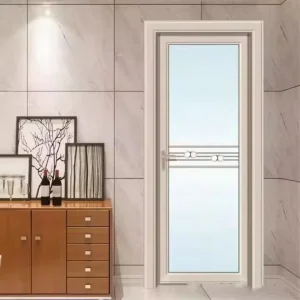 Aluminum Interior Glass Slab Door with Narrow Frame for Bedrooms, Bathrooms, Hospitals, and Hotels