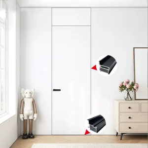 Aluminum Modern Invisible Door Frame Hidden Interior Frameless Door