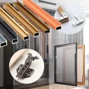 Aluminum Narrow Frame Sliding Door Profile for Wardrobe Doors and Windows