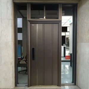 Aluminum Pivot Security Front Entry Door with Smart Lock for House
