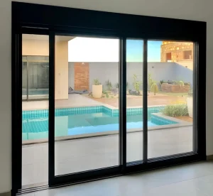 Aluminum Pocket Sliding Doors for Small Bedrooms and Living Rooms