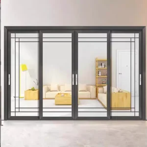 Aluminum Sliding Door System for Balcony, Living Room, and Hotel Use
