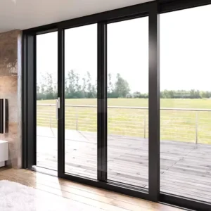 Wind and Dust resistant Balcony Sliding Glass Door with Easy to open Aluminum Sliding Panels