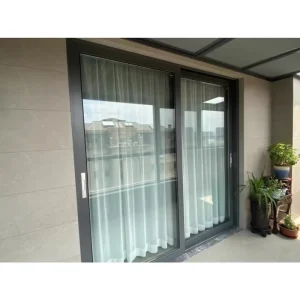 Aluminum Sliding Door with Double Glass Option for Sound Control