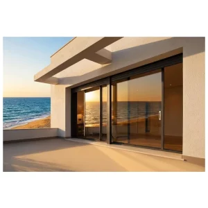 Aluminum Sliding Door with Narrow Frame for House Partitions