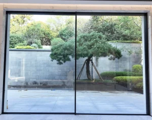 Aluminum Sliding Door with Optional Mosquito Screen Sound Reduction Double Insulated Glass and Fire Prevention