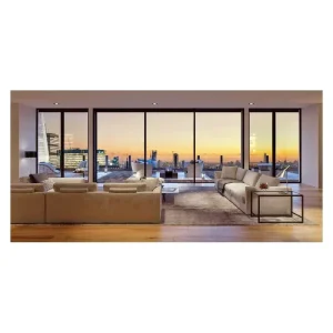 Aluminum Sliding Door with Soft Close Track and Aluminum Profile