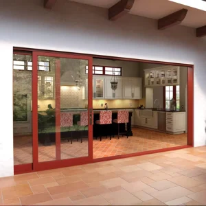Aluminum Sliding Double Door Bifold Folding Glass Door