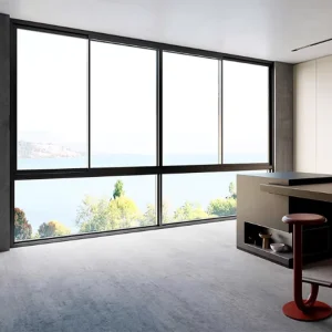 Aluminum Sliding Glass Door Porte Coulissante for Living Rooms, Kitchens, Bathrooms, and Patios