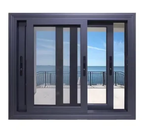 Aluminum Sliding Patio Door with Double-Glazed Soundproof Glass for Exterior Balcony
