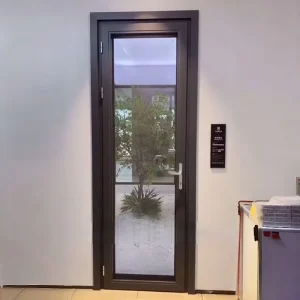 Aluminum Sliding Pivot Entry Door with Metal Frame for Interior, Front Entrance, and House Applications