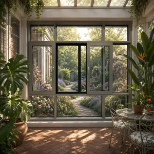 Aluminum Sliding Window Manufacturer Side Pressure Sealed System 90 110mm Custom Fabrication