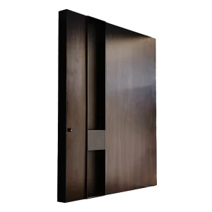 Aluminum Stainless Steel Smart Lock Anti-Theft Front Wooden Main Entrance Door
