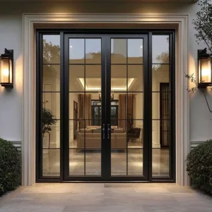 Aluminum Swing Door AS2047 Certified Heavy Duty Hinges Pre-Hung Frame Residential Mansion Front Entrance