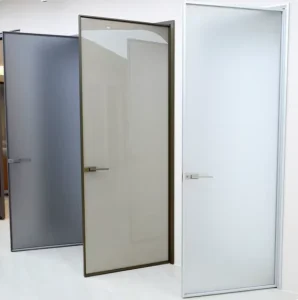 Aluminum Swing Door with Secure Locking for Warehouse Exteriors