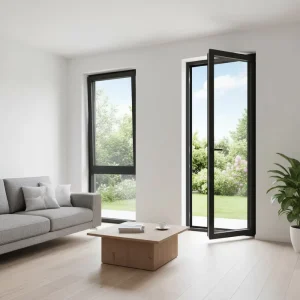 Aluminum Swing French Door for Commercial Entrances Durable Weatherproof Door for Warehouses Hospitals and Schools