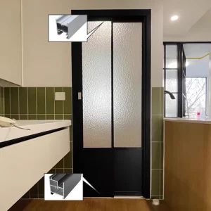 Aluminum Swing and Slide Toilet Door Slim Frame