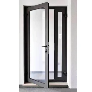 Aluminum Thermal Broken Unequal Double Swing Waterproof Casement Doors
