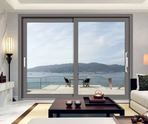 Aluminum Track Hollow Tempered Transparent Narrow Frame Sliding Toilet Glass Door for Bedroom