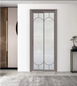 Aluminum Ultra-narrow Multi-track PD Door with Sliding and Swinging Opening Modes for Kitchen, Toilet and Balcony