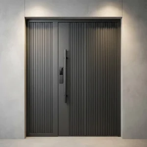 Aluminum Unequal Double Door