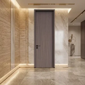 Aluminum-Wood Doors with Classic Wood Veneer