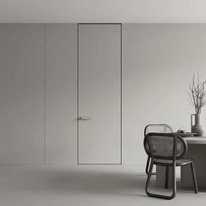 Aluminum Wood Soundproof Door with Ultra-Narrow Hidden Frame for Full-House Customization