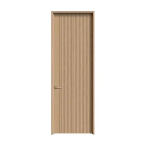 Aluminum-Wood Soundproof Solid Wood Composite Indoor Door Manual Opening for Bedroom Hotel Homestay Office Paint-Free