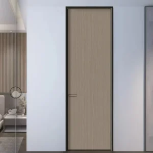 Aluminum Wooden Doors Factory Price Apartment Building Steel French Interior Home Ecological Entry Swing Residence Door