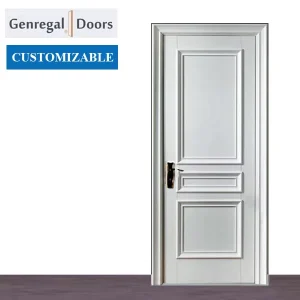 American Contemporary Interior Wooden Door, 3′-6″ x 8′, Waterproof Veneer, Public Room Entry