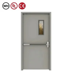 American Hollow Metal Fire Doors for Schools and Interiors Fire Rated Single Leaf Entrance Doors