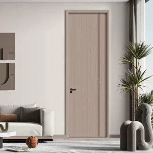 American Minimalist Paint-Free Solid Wood Interior Door, Unfinished Waterproof Surface, Bedroom and Main Entrance