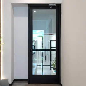 American Modern Design Commercial Storefront Glass Swing Door with Aluminum Frame
