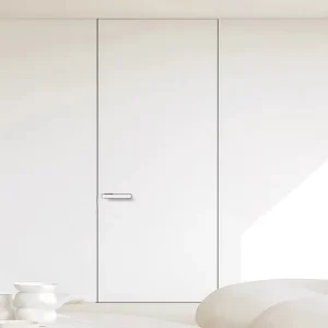 American Modern Frameless Flush Concealed Solid Wooden Hidden Door