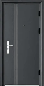 American Modern Steel Security Entrance Door with Manual Operation