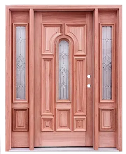 American Residential Mahogany Entrance Door Anti-Theft Exterior Door for Villas and Houses